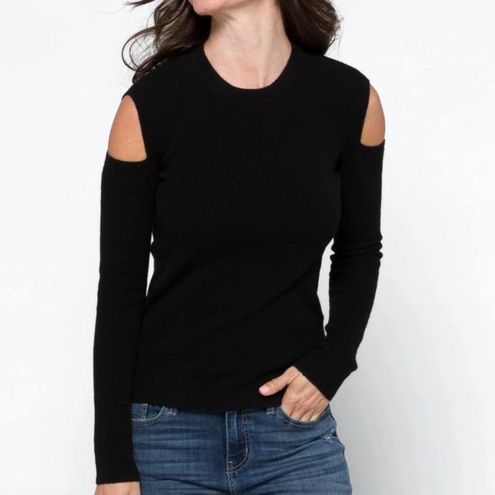 All Saints Shoulder Cutout Long Sleeve
